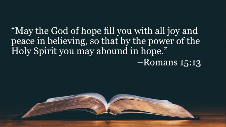 your daily bible verses romans 1513