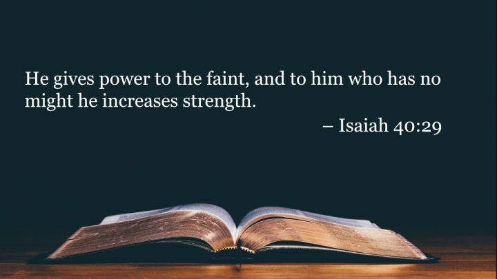your daily bible verses isaiah 4029