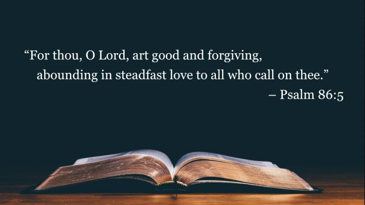 Your Daily Bible Verses — Psalm 86:5