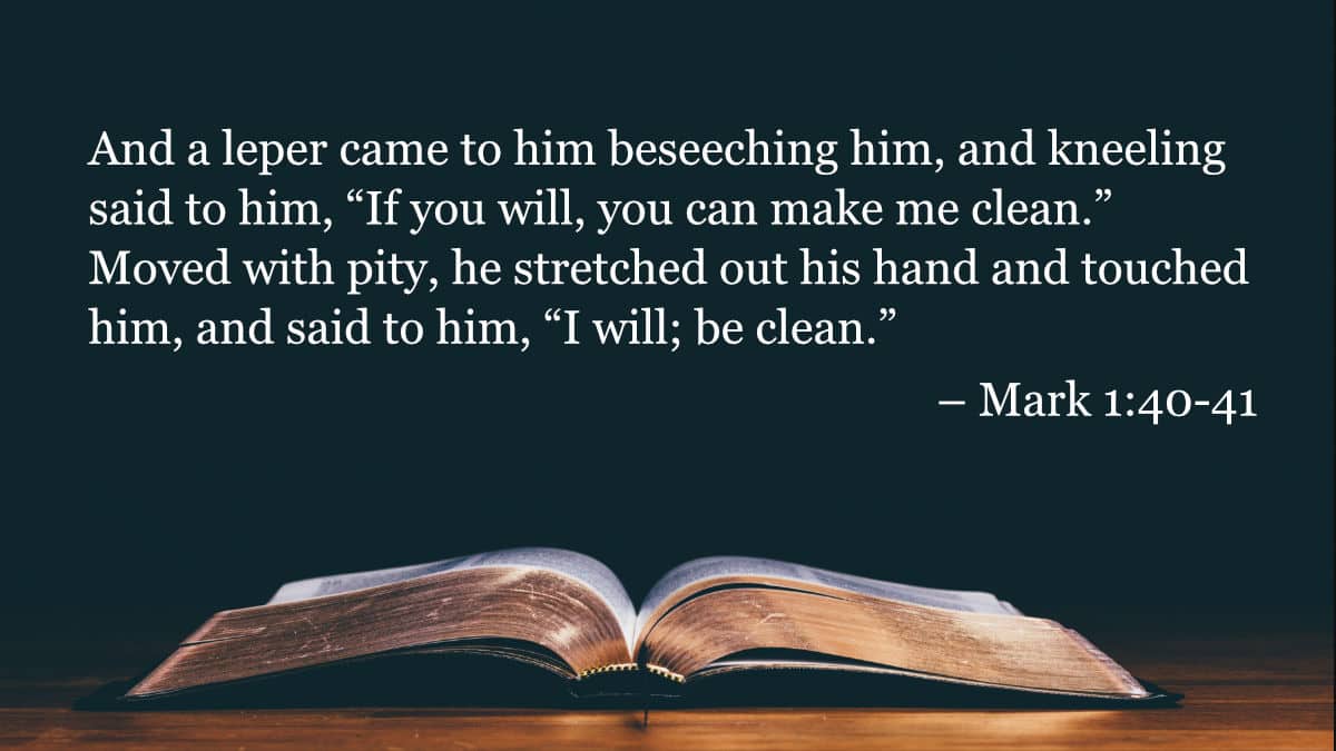 Your Daily Bible Verses — Mark 1:40 41