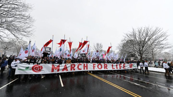 Amid cold and snow, national March for Life pledges solidarity with moms and children