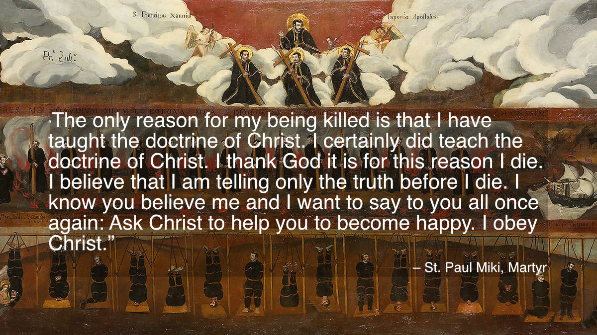Daily Quote — Saint Paul Miki