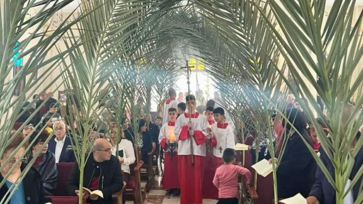 ‘We are not alone, abandoned or afraid,’ says patriarch of Jerusalem on Palm Sunday