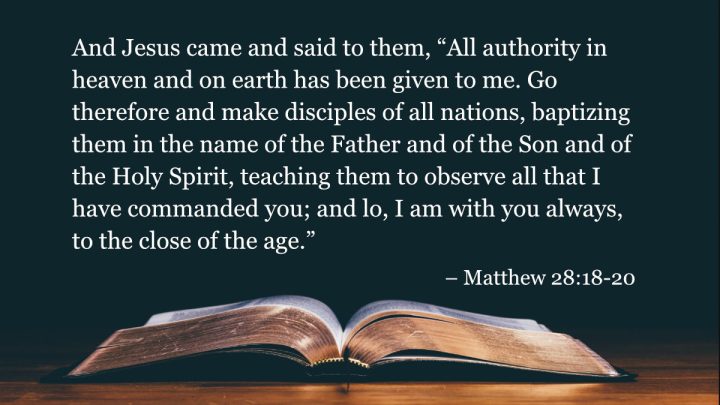 Your Daily Bible Verses — Matthew 28:18 20