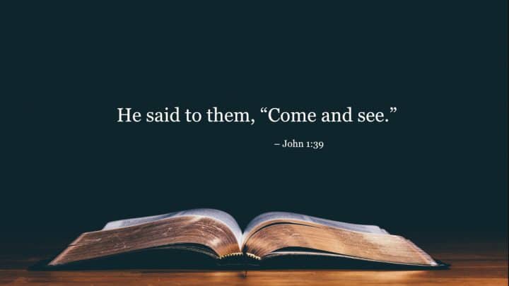 Your Daily Bible Verses — John 1:39