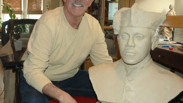 Sculptor known for honoring car racing greats turns attention to Father Tolton